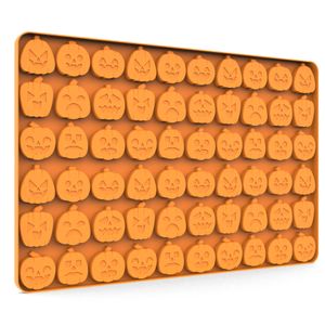 Tadonyny Pumpkin Silicone Molds for Halloween Candy, Chocolate, Gummy and Halloween decor, Jack O Lantern Candy Mold with Scraper