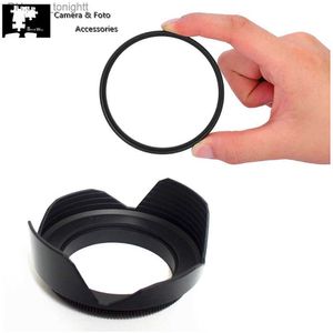 Filters FZ80 FZ82 UV Filter Flower Lens Hood for Panasonic LUMIX DC-FZ80 DC-FZ82 Camera Q230905