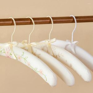 Hangers 5pcs Embroidery Wedding Hanger Bridal Resin Sponge Adult Coat Padded For Women Clothes Dress Rack