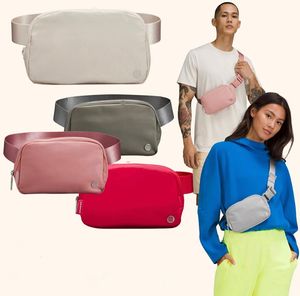 Luxury 1L 2L large lulu everywhere fleece belt Bag Designer lulul womens chest lulul Waistpacks Yoga bag fanny pack lul woman teddy fashion Waist bum Crossbody bags