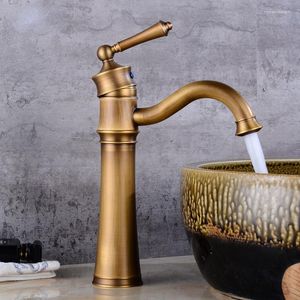 Bathroom Sink Faucets High-End Basin Faucet Copper Antique European And Cold Heightened Table Retro
