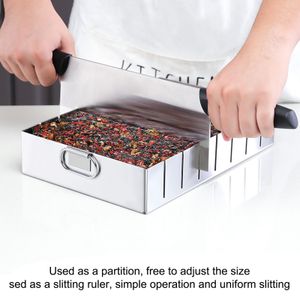 Salladverktyg Ejiao Cake Mold Box Cutting Strip Cooling Plate Rostfritt stål Slitter Snowfake Split Case 230901