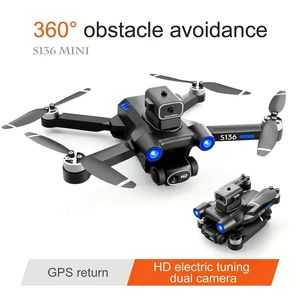 New GPS Drone: HD Dual Camera Aerial Photography, Obstacle Avoidance, Brushless Helicopter, Foldable RC Quadcopter