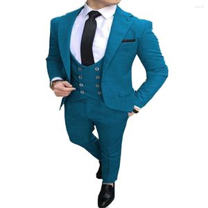 Men's Suits 5XL Suit 3 Piece Set Two Button Blazers Trousers Pants Vest Waistcoat Male Blazer For Wedding Patry Dress