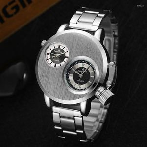 Armbanduhren Sdotter 2023 V6 Super Speed Uhr Männer Sportuhren Doppelte Zeitzone Quarz Edelstahl Reloj Hombre Relogio M