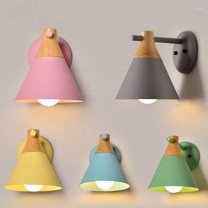 Vägglampa nordiska makaronljus för hem loft sconces dekor sovrum sovrum modern led spegel belysning fixturer armatur