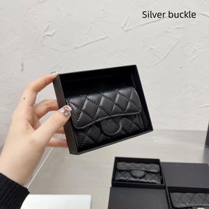 Ladies Caviar Cc Designer Wallet Leather Wallets Coin Purse Credit Slot Mini Skinny Black Card Top Zip Coin Pouch with ID Holder s