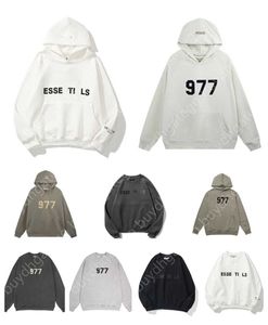 2023New Hoodies Essentialhoodie Designer Warm Essen Men's Pullover Sweatshirtブラックグレーの男性と女性カップルスタイルカジュアルシンプルアルファベットess