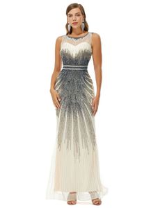 Kokteyl elbiseleri hafif lüks ağır endüstri elmas gömme elbise ünlü tarzı doku elbise Eng7814
