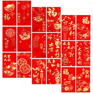Hongbao Geschenkpapier 36 Stück China Red Luck Money Bag Festival Umschlag Cartoon Wallet Chinesische Umschläge Jahr 2023 Papier Hongbao