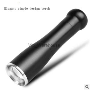 Meşaleler LED Şarj Edilebilir El Feneri Torch Linternna 800 Lümenler 18650 Pil Açık Kamp Torçu Güçlü Zoomable Taşınabilir Işık HKD230902