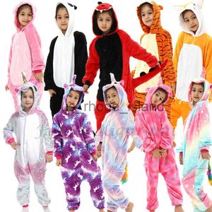 Pigiama Inverno Ragazzi Ragazze Panda Dinosauro Kigurumi Pigiama Bambini Bambini Unicorno Cartoon Onesies Pigiama animale Indumenti da notte Costume anime x0901