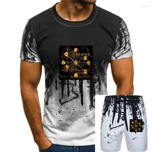 Tute da uomo Therion Secret Of The Runes T-shirt nera in cotone Deggial Gothic Death Metal