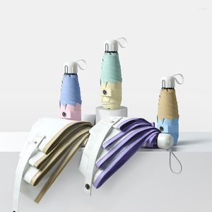 Parasole kreatywne dwukolorowe parasol przeciwsłoneczny anty-UV Dual Parasol Parasol Outdoor Mini Portable Pocket Buntainering