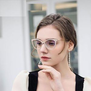 Solglasögon glasögon genomskinliga läsglasögon Kvinnliga högupplöst anti-Blue Light Trend Retro Optisk stor ram