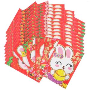 Gift Wrap 60 Pcs Lai See Bag Year Red Packet Japanese Decor Paper Money Pouch Luck Envelope The Creative Child