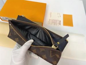 2023 modedesigner plånböcker lyxiga adele handväska män kvinnor koppling högkvalitativ blommare bokstäver blixtlås mynt pursar dam korthållare låda dubbel väska stil