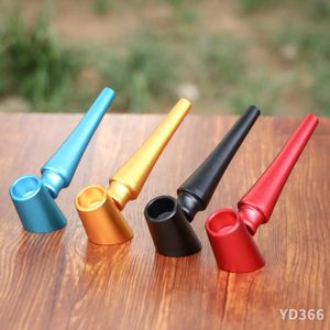 Metal Pipes Smoking Pipe Portable Removable Colorful Aluminum Alloy With Cover Cigarette Holder Pipe Accessories Wholesale