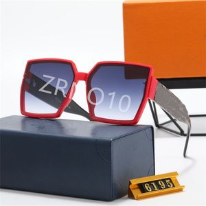 Diseñador de lujo para hombre gafas de sol mujeres gafas de sol plateadas marco cuadrado marca retro polarizado gafas de moda occhiali da sole firmati 7 color 6195