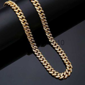 Hänghalsband Hip Hop Jewelry Mens Gold Silver Miami Cuban Link Chain Halsband Fashion Bldiamond Iced Out Chian Necklace For Women Armband Yay005 J230902