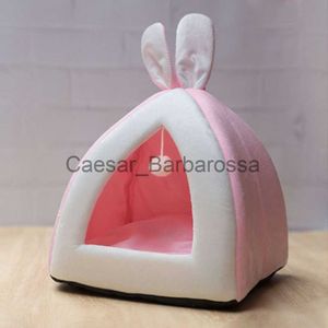 kennels pens Cute Bunny Rabbit Ear Cat Four Seasons General Summer Cattery House Cat House Villa Cat Bed Small Dog Kennel Pet Bed Tent x0902