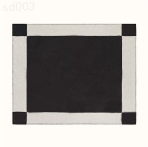 Cobertor de lã clássico cama cashmere rosa designer cobertor grande quadrado à prova de cochilo xale frio preto marrom rosa aconchegante cobertor confortável vida diária S03