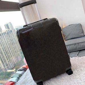 Resväska fälgbagage med hjul kvinnor rese väska designer resväskor stora låda väskor unisex mode klassiska rosa svarta bagage 230716