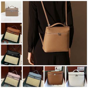 LP19 torebka luksusowe kobiety oryginalne skórzane worki kamery loro piana kieszeń mini torebka torebka krzyżowa Cross Body Projektant Clutch Vanity Pochette ramię torby