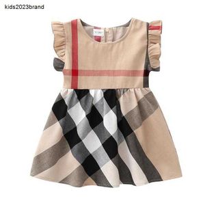 Sommer Baby Mädchen Prinzessin Kleider Kinder Ärmellose Weste Kleid Baumwolle Kinder Plaid Röcke Mädchen Rock 1-7 Jahre 2036