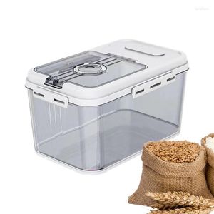Storage Bottles Rice Container Magnetic Cereal Bin Dispenser Airtight Leak Proof Dry Food Containers For Pantry