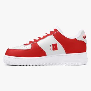 Diy Shoes One For Men Women Platform Casual Sneaker Personlig text med röda coola utbildare Utomhusskor Tecknad mångsidig 75382