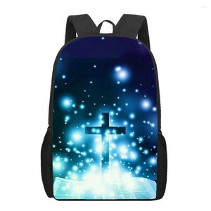 Backpack Cross 3D Print School Bag For Teenager Girls Primary Kids Book Bags Children Bookbag Satchel Mochila Infantil