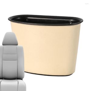 Interior Accessories Car Trash Bin Auto Can Bins Mini With Leather Outer Layer Save A Lot Of Space In Vehicle