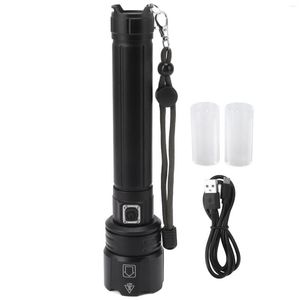 Flashlights Torches LED Adjustable Brightness IPX5 Waterproof Outdoor Versatile Rechargeable Durable 10000LM For Hiking