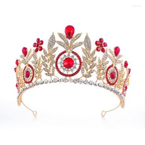 Hair Clips MYFEIVO 6 Colors Floral Wedding Crown Rhinestone Jewelry Bridal Tiaras Accessories Women Headband HQ0814