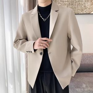 Erkekler takım elbise artı 5xl modaya uygun tek düğme blazers ceket iş resmi katı takım ceket erkekler yüksek son Kore blazer masculino