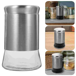 Storage Bottles Airtight Glass Jar Seasoning Containers Spice Jars Sealed Food Supplies Pepper Sugar Salt Shakers Condiment