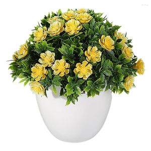Decorative Flowers Simulated Plant Ornament Exquisite No Need To Water Full Bloom Scene Layout Home Decor