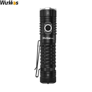 Torches Wurkkos TS22 USB C Rechargeable 21700 LED Flashlight XHP70.2 Powerful 4500LM IP68 with Magnet Tail Reverse Charging for Hiking HKD230902