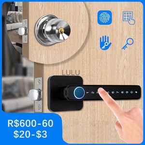 Door Locks Tuya Electronic Lock Digital Smart Door Lock Inteligente Biometriskt fingeravtryckslås App Remote Unlocking Keyless Door Lock HKD230902