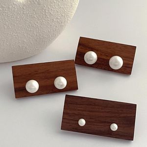 Stud Earrings Minar Trend Big Middle Small Size Imitation Pearl Statement Earring For Women Wholesale Wedding Bridal Jewelry