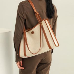 Borse da sera 2023 Borsa da donna Moda Trendy Lusso Spalla di grande capacità Borsa da pendolare di fascia alta in tela Shopper Tote per le donne