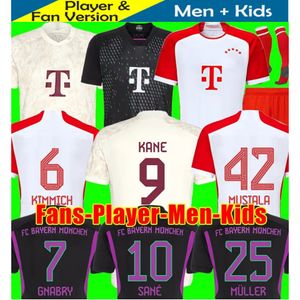 23 24 Soccer Jersey SANE 2023 2024 Men Football Shirts GORETZKA GNABRY Camisa De Futebol Kids Kits KIMMICH Fans Player 50th Bayern Munich Oktoberfest Kit Neuer