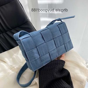 Borsa di design Tote Bags Candy Mini Jodie Broadcast Woven Woven Woven Spring Summer Messenger Westyzed Denim Small Square Bives 0RQQ