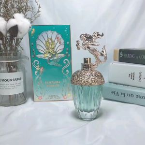 Perfume feminino de alta qualidade Fantasia Sereia Perfumes Eau de Toilette 75 ML Spray EDT de longa duração Natural Bom cheiro Fragrância perfumada Desodorante spray natural