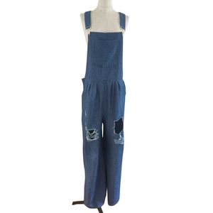 Designer Jumpsuits for Women Pants Capris Blue Jeans Jumpsuits Kvinnor Kvinnor Lossa Bodysuit Autumn Summer Hollow Out High midje Jumpsuit Rompers