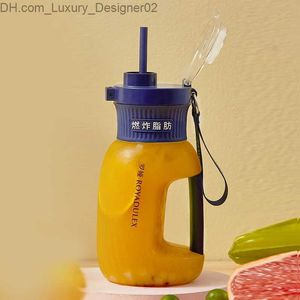 Juicers 2023 Portable Electric Juicer 1L stor kapacitet fruktjuice kopp smoothie mixer trådlösa fruktblandare för med sport fitness q230901