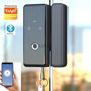 Türschlösser Tuya Bluetooth Smart Locker für Schiebeglastür oder Holzsicherheit Cerradura Fingerabdruck-Zahlenschloss für Bürowohnung HKD230902