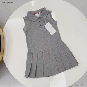 Designer Girl Dress Girls Ubrania dla dzieci Luksusowe ubrania dla niemowląt czyste bawełniane klapy