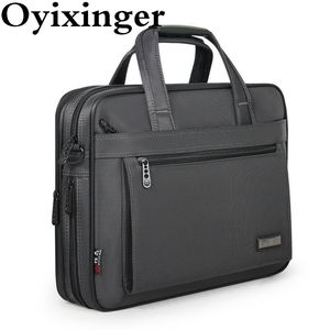 Maletas de alta qualidade homens pasta de negócios impermeável bolsa de nylon para homem grande capacidade sacos de ombro 15 polegadas laptop 230901